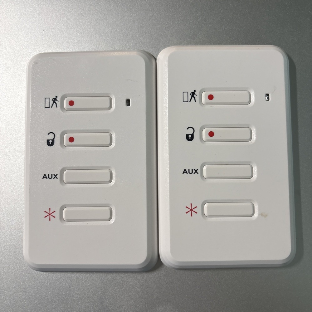 GE TX-3030-01-1 4-Button Flat Wall Wireless Touchpad Lot Of 2 Used